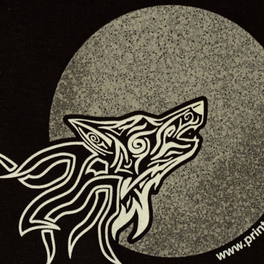 In giả da trên vải