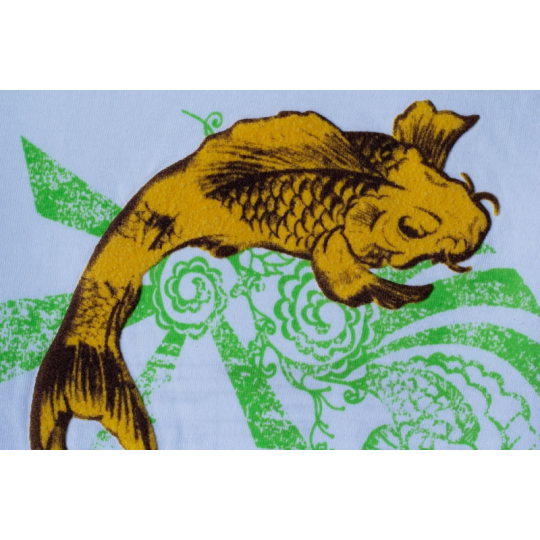 In giả da trên vải